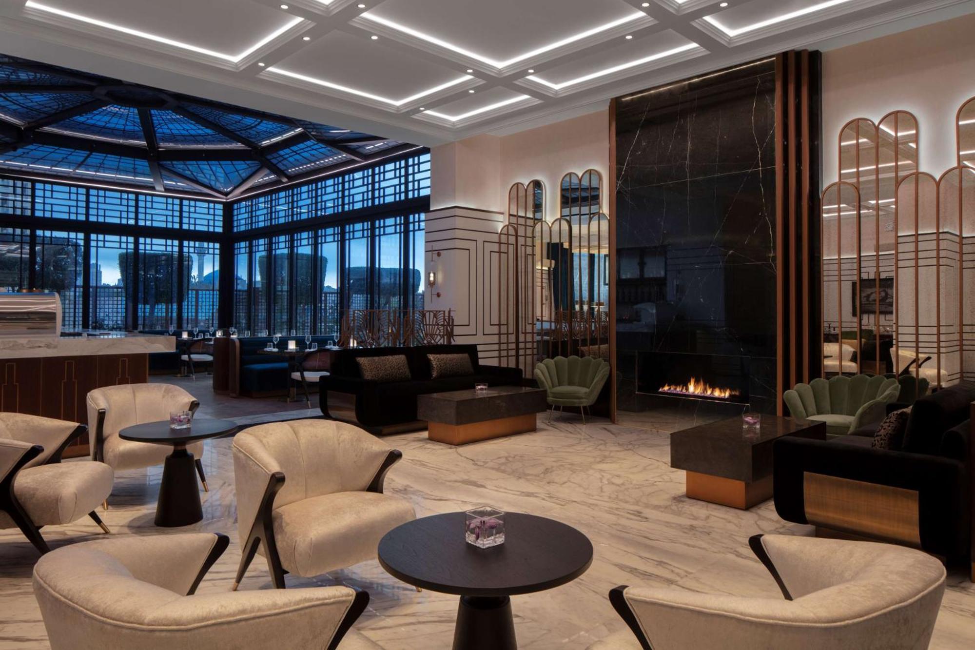 Отель Grand Hyatt Амман Экстерьер фото The lobby of the hotel
